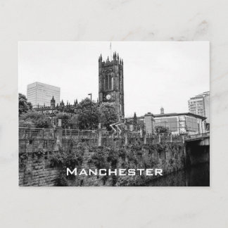 Manchester City Centre und Kathedrale Postkarte