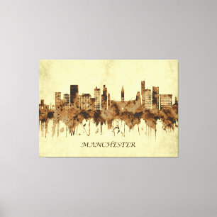Manchester England Cityscape Leinwanddruck