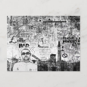 Manchester Graffito Postkarte