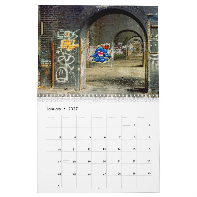 Manchester in den Fotografien, Großbritannien Kalender (Jan 2027)