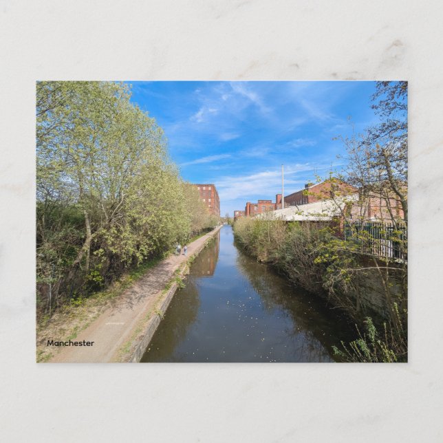 Manchester Kanäle Postkarte (Vorderseite)