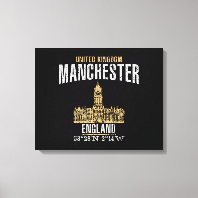 Manchester Leinwanddruck (Vorderseite)