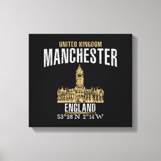 Manchester Leinwanddruck (Vorderseite)
