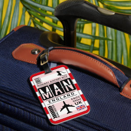 Manchester MAN Luggage Tag Gepäckanhänger