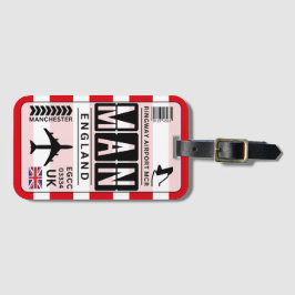 Manchester MAN Luggage Tag Gepäckanhänger
