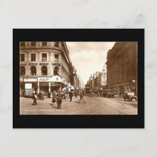 Manchester, Market Street Postkarte