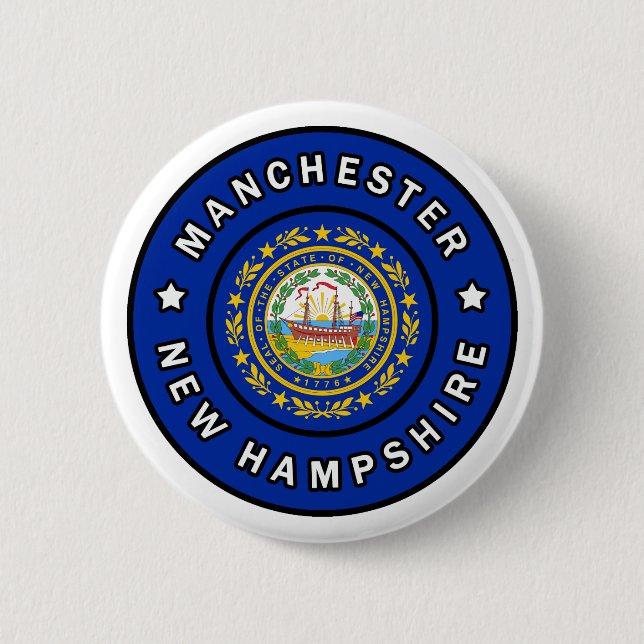 Manchester New Hampshire Button (Vorderseite)