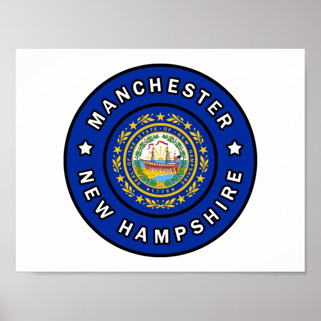 Manchester New Hampshire Poster (Vorne)