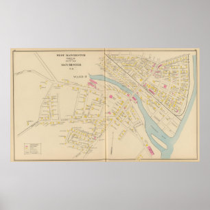 Manchester, NH, W Manchester, Ward 8 Poster