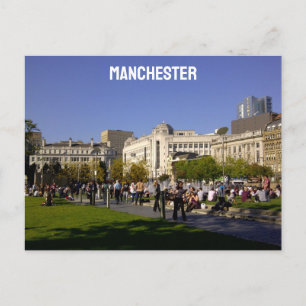 Manchester Piccadily Gardens Postkarte