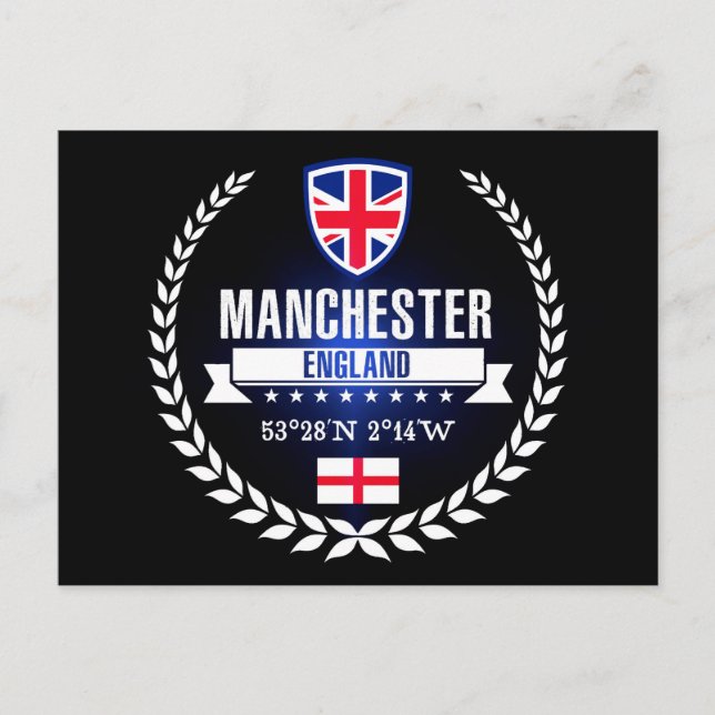 Manchester Postkarte (Vorderseite)