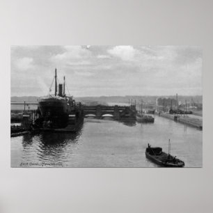 Manchester-Schiffs-Kanal, c.1910 Poster