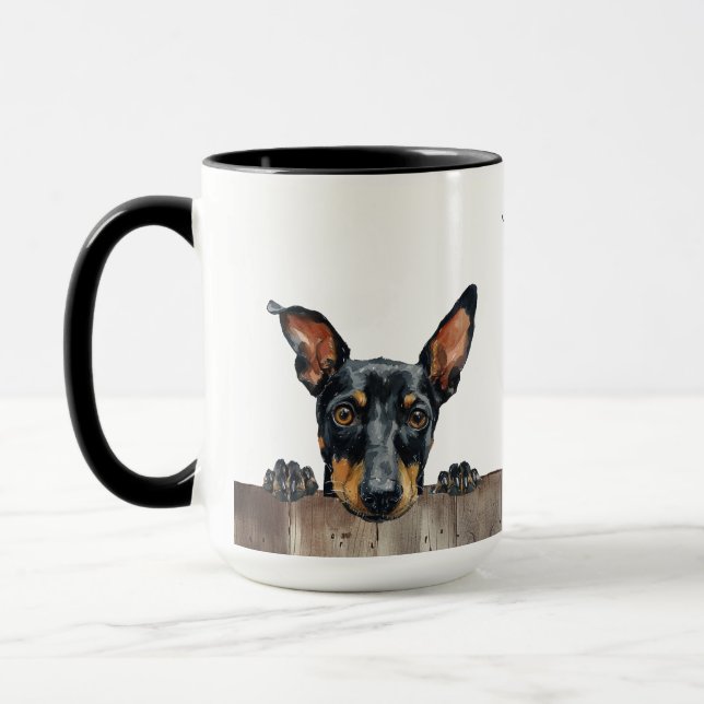 Manchester Terrier Chien Mug (Gauche)