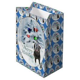 Manchester Terrier Christmas Mittlere Geschenktüte