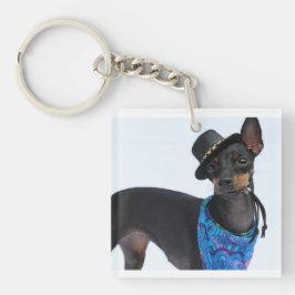 Manchester Terrier Happiness Schlüsselanhänger Fes