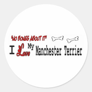 Manchester Terrier (I-Liebe) Aufkleber