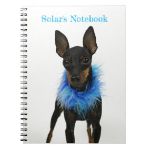 Manchester Terrier Notebook Blue Notizblock