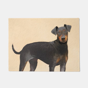Manchester Terrier Painting Original Animal Art Fußmatte