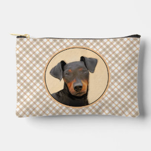 Manchester Terrier Painting Original Animal Art Zubehörtasche