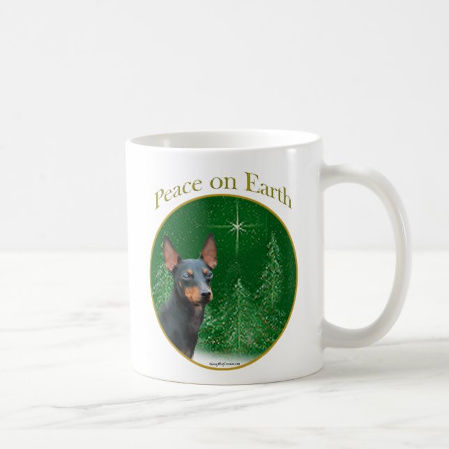 Manchester Terrier Peace Kaffeetasse (Rechts)