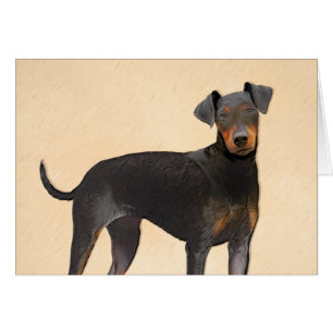 Manchester Terrier Peinture Art animal original