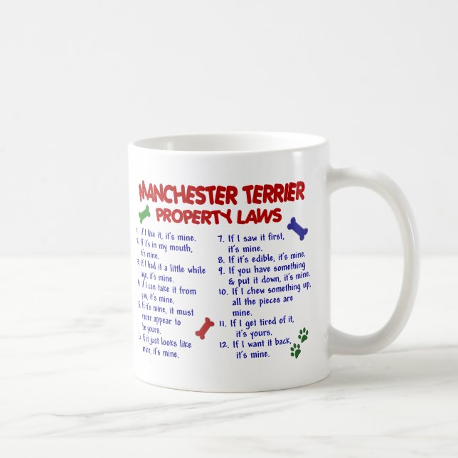 MANCHESTER TERRIER PL2 KAFFEETASSE (Rechts)