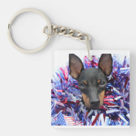 Manchester Terrier Red White Blue Schlüsselanhänge Schlüsselanhänger