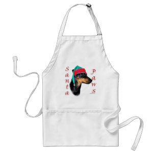 Manchester Terrier Santa Paws Schürze