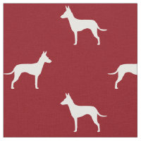 Manchester-Terrier-Silhouette-Muster-Rot