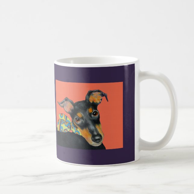Manchester-Terrier-Tasse Kaffeetasse (Rechts)
