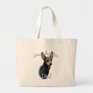 Manchester Terrier Vater 2 Jumbo Stoffbeutel