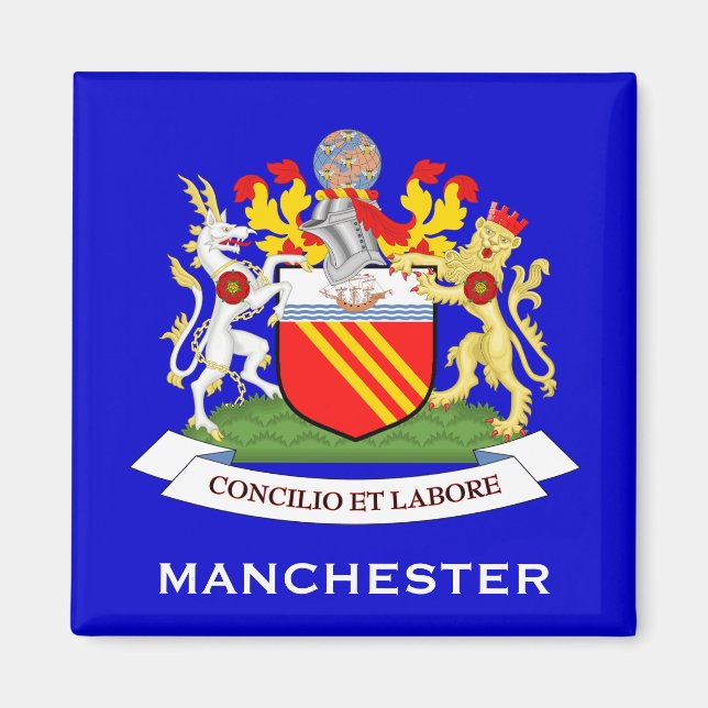 Manchester*, UK Coat of Arms Magnet (Vorne)