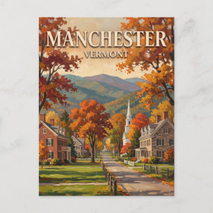Manchester Village Vermont Postkarte