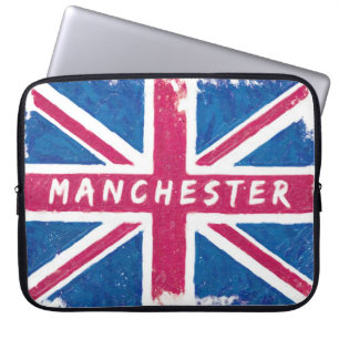 Manchester - Vintage britische Laptopschutzhülle