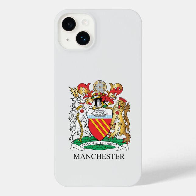 Manchester-Wappen schneiden iPhone-Gehäuse iPhone 14 Plus Hülle (Rückseite)