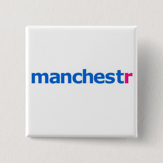 Manchesterflicker Button (Vorderseite)