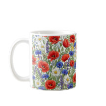 Manchette de mug Prairie de fleurs sauvages vibran