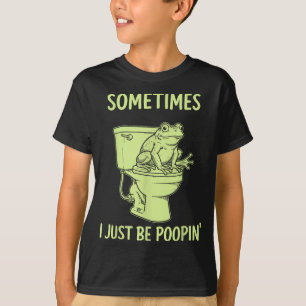 Manchmal bin ich einfach auf 'Tee mit lustigem Toi T-Shirt