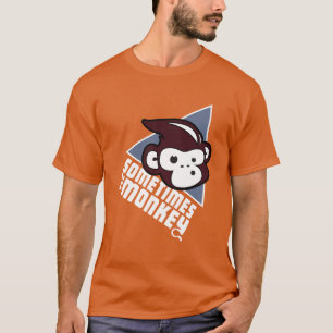 Manchmal das farbige T-Shirt des Affen