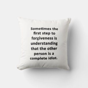 Manchmal der erste Schritt Kissen