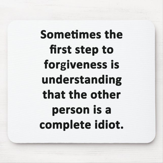 Manchmal der erste Schritt Mousepad (Vorne)