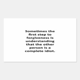 Manchmal der erste Schritt Rechteckiger Aufkleber