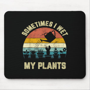 Manchmal esse ich meine Pflanze Shirt im sonnigen Mousepad
