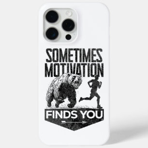 Manchmal findet Motivation einen lustigen Laufmoti Case-Mate iPhone Hülle