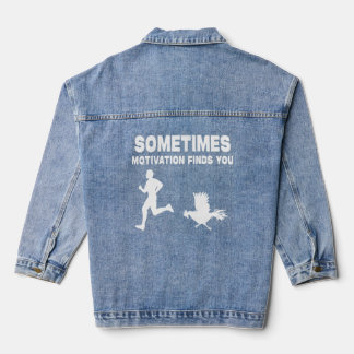 Manchmal findet Motivation Sie Athlete Rooster Ru Jeansjacke