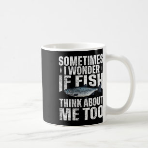 Manchmal frage ich mich, ob der Fisch auch an mich Kaffeetasse