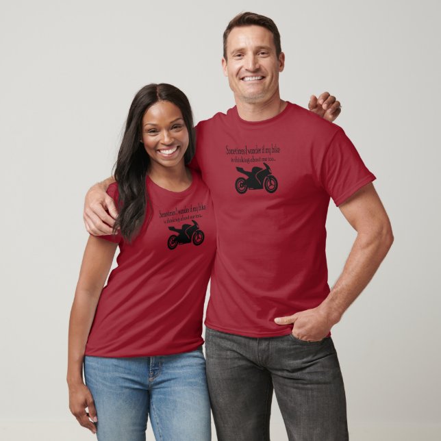 Manchmal frage ich mich, ob... Funny, Motorrad T-Shirt (Unisex)