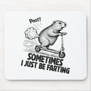 Manchmal furze ich einfach nur Bauch tut weh Lusti Mousepad