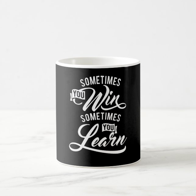 Manchmal gewinnen Sie manchmal lernen Kaffeetasse (Mittel)