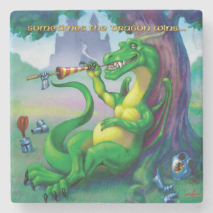 Manchmal gewinnt der Drache Steinuntersetzer